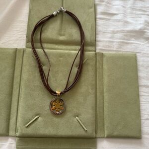 Bulgari Brown and Gold Necklace